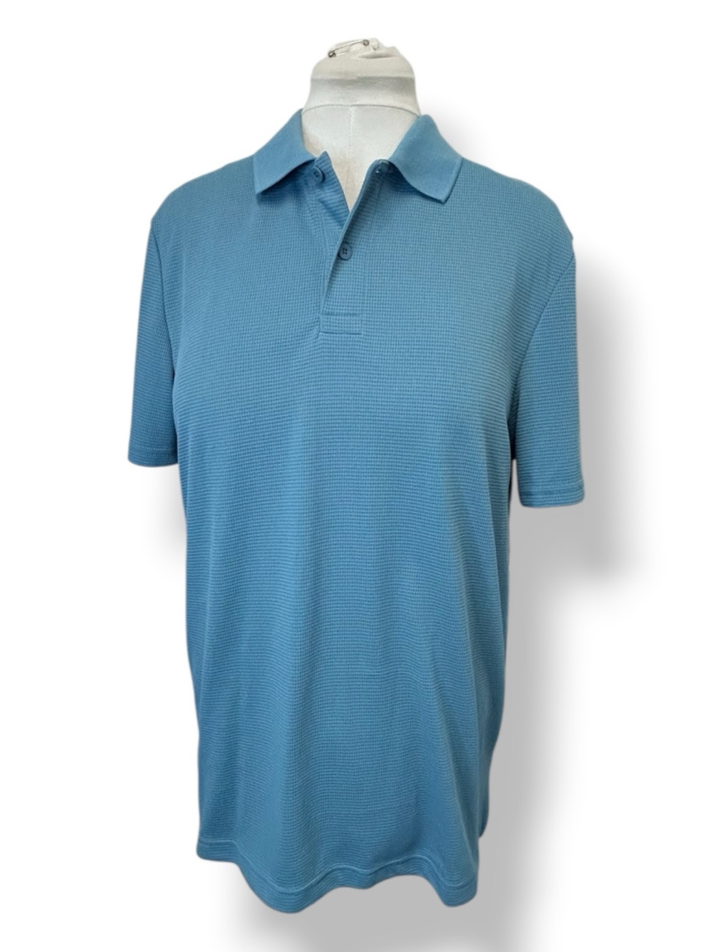 32 Degrees Cool Men's Classic Polo Shirt Lightweight Performance Haze Blue M